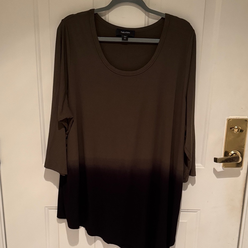Karen Kane Women's Brown Gradient Tunic